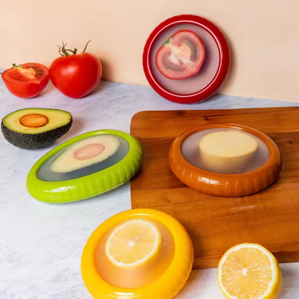 Reusable Produce Saver – Keep Cut Fruit Fresh Longer