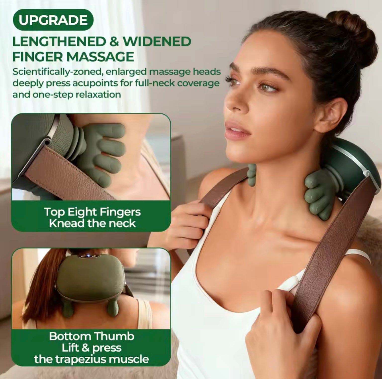 Portable Electric Neck & Shoulder Massager – Deep Relief at Home